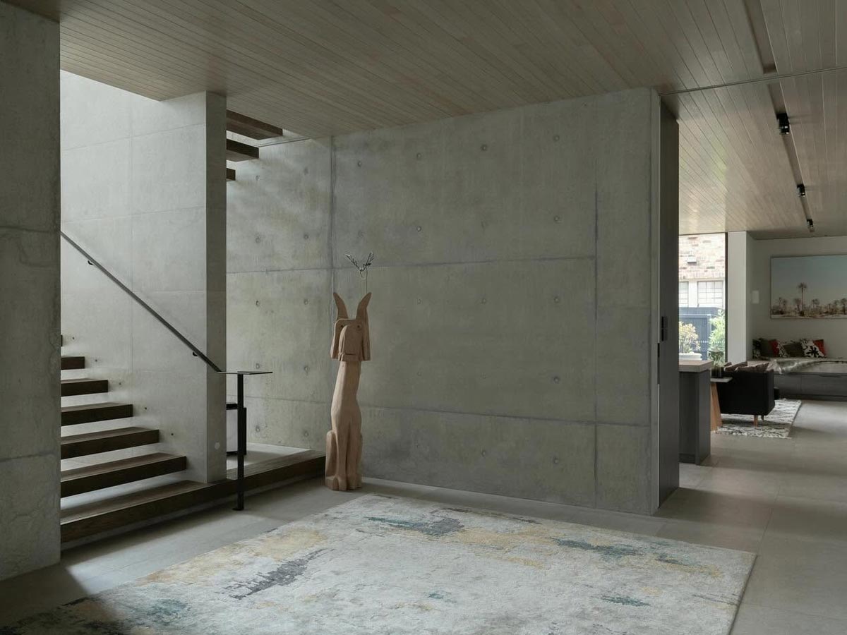 Architectural concrete in Surf Coast home by True Grade Concreting